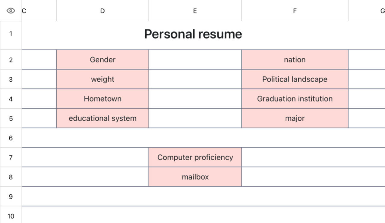 Simple executive biography 1